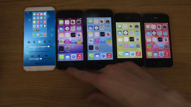 Apple iPhone 6 4.7 vs. 5S vs. 5 vs. 4S vs. 4 - iOS 8 Simulation Concept Review