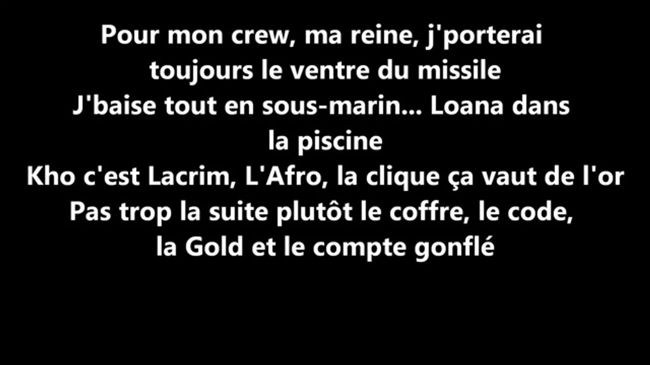 Lacrim - Wild Boy (Paroles / Lyrics)
