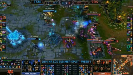 LCS NA W1D2 Game 1 TSM vs CRS