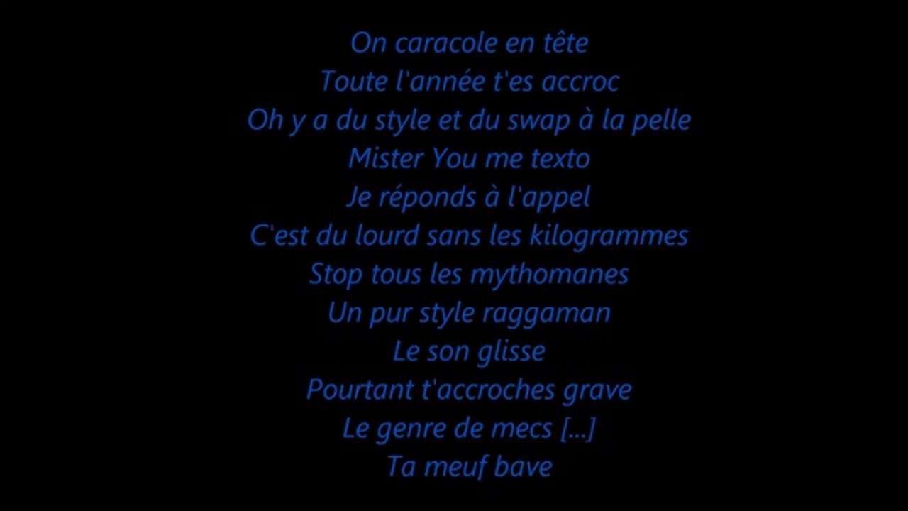 Mister You feat Colonel Reyel | Mets toi à l'aise (Paroles / Lyrics)