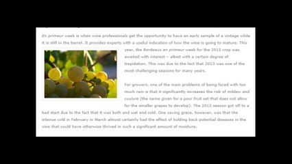 Imperial Wines of London awaits last year’s Bordeaux with interest