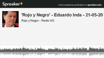 'Rojo y Negro' - Entrevsita a Eduardo Inda, autor de 'La Intocable' - 21-05-20