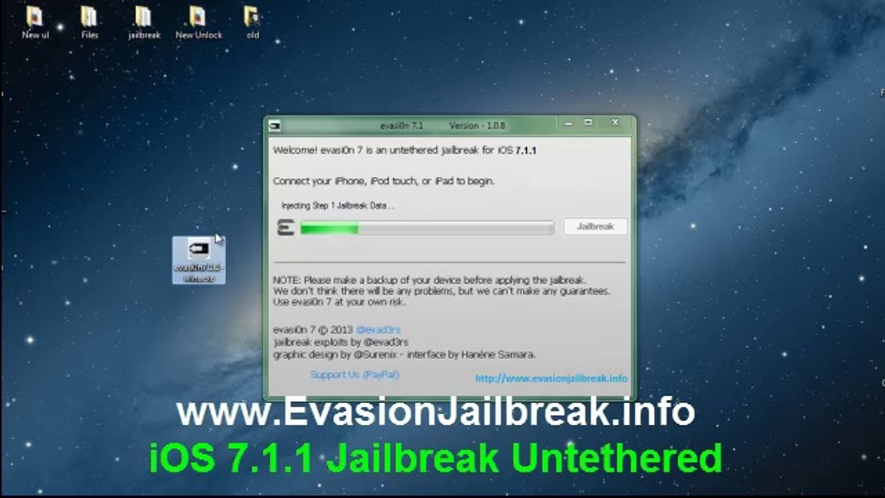 iOS 7.1.1 Official Untethered Evasion Jailbreak iPhone, iPad  iPod