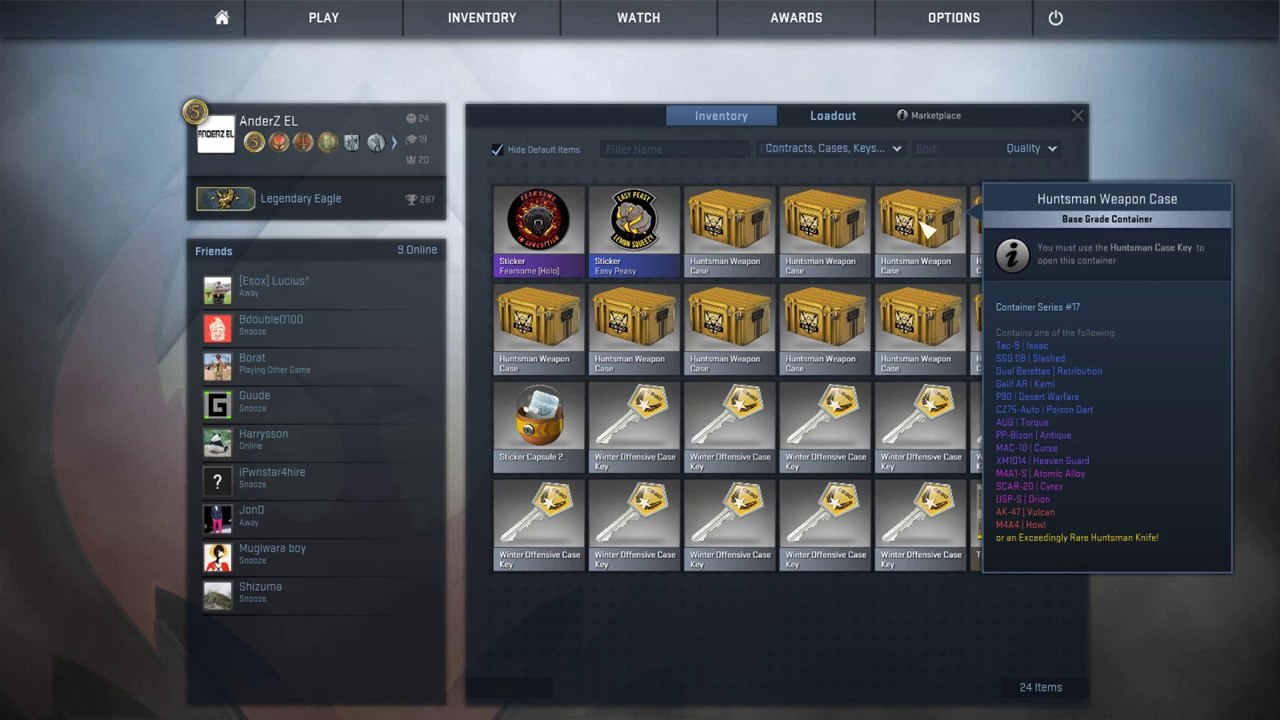 CS GO - E83 Opening Huntsman Boxes Weapon Cases + Giveaway