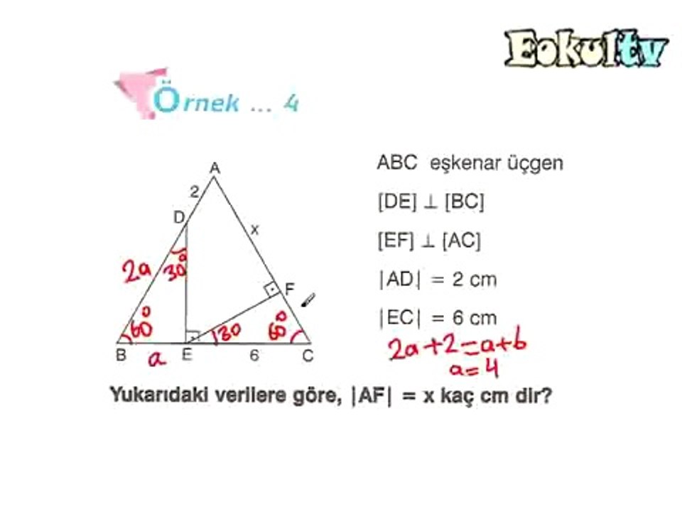 İkizkenar Üçgen Ve Eşkenar Üçgen Konu Anlatımı 9. Sınıf Matematik Ekol Hoca izle