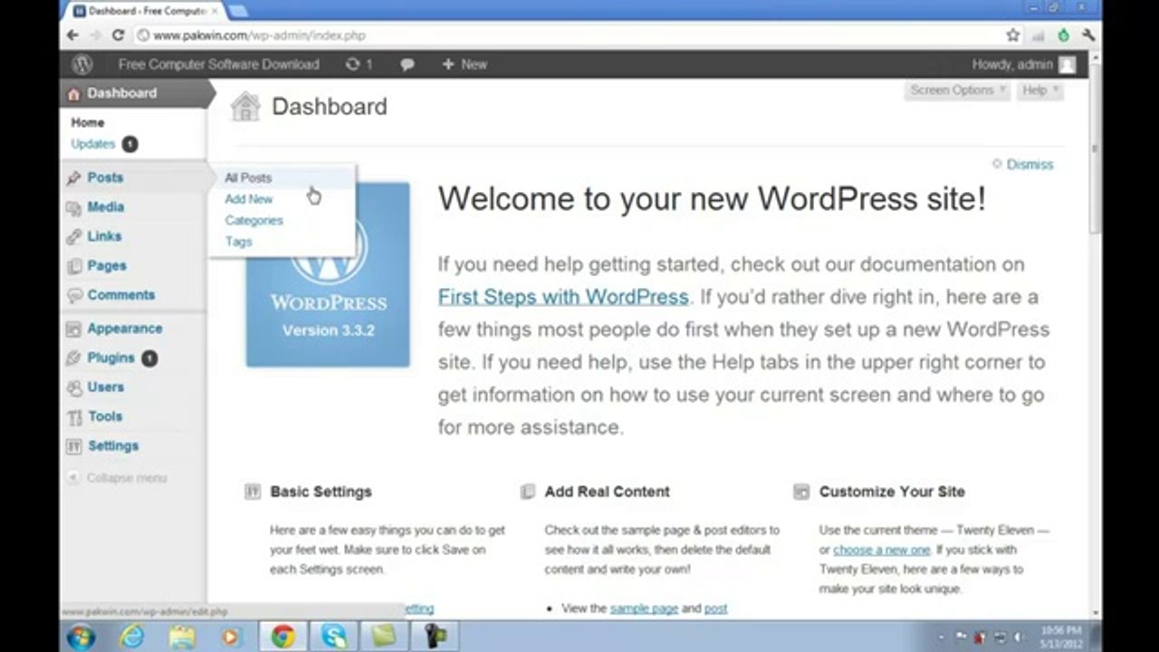 How to Create Website online Urdu - WordPress Tutorials in Urdu Lesson-4 Learn Creating New Post
