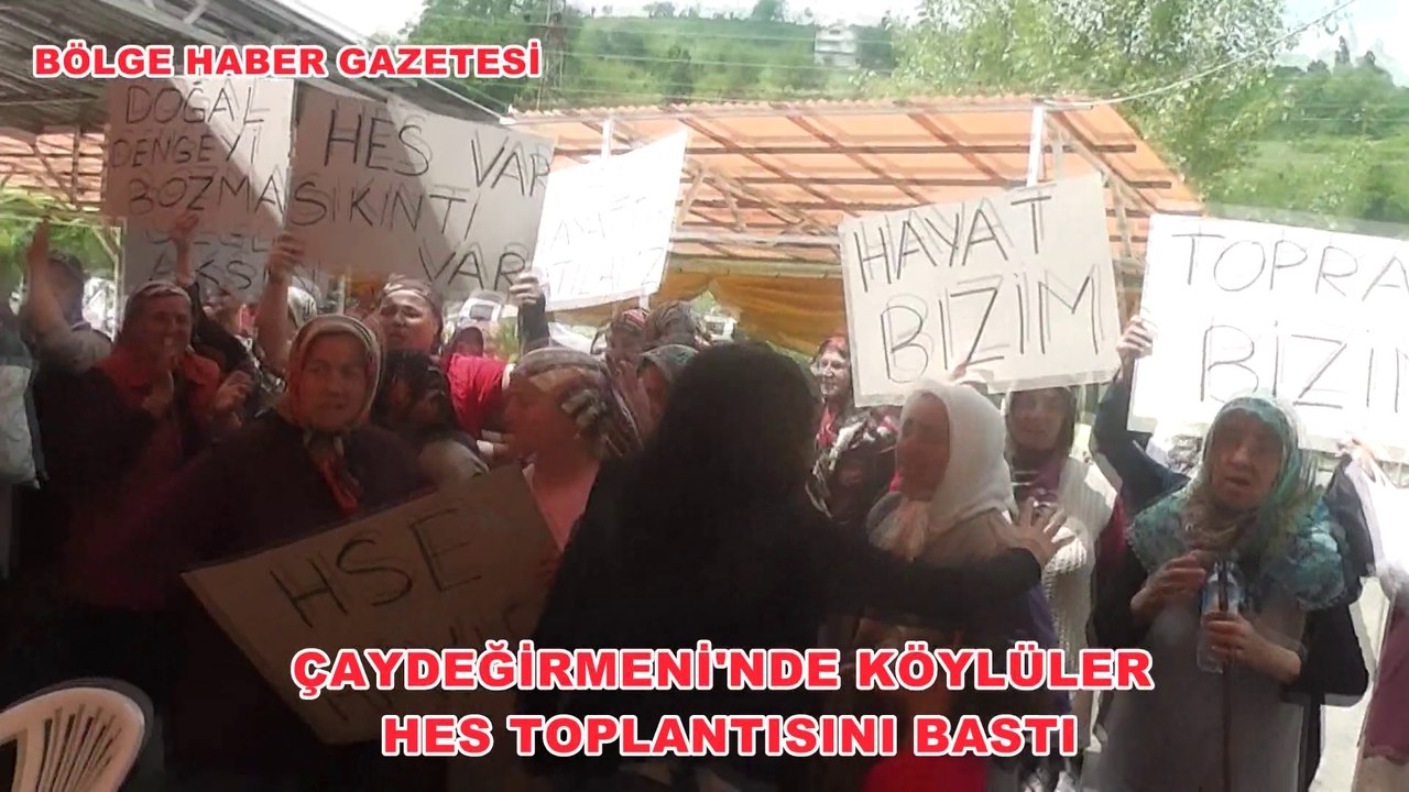 KÖY KADINLARI HES TOPLANTISINI BASTI