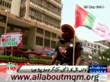 MQM disable worker Kashif reached rally to express solidarity with Mr Altaf Hussain