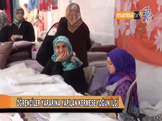 ÖĞRENCİLER YARARINA YAPILAN KERMESE YOĞUN İLGİ