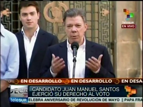 Elecciones presidenciales fortalecen nuestra democracia: pdte. Santos