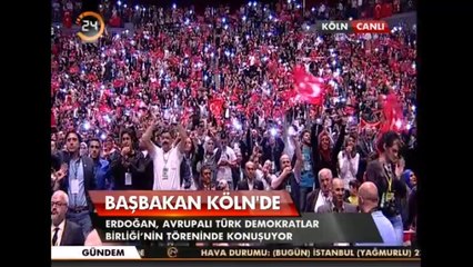 Erdoğan'ın Almanya Köln'de Okuduğu Şiir