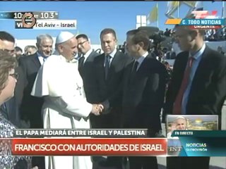 Papa Francisco llega a Israel en su visita a Tierra Santa