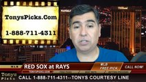 MLB Pick Tampa Bay Rays vs. Boston Red Sox Odds Prediction Preview 5-25-2014