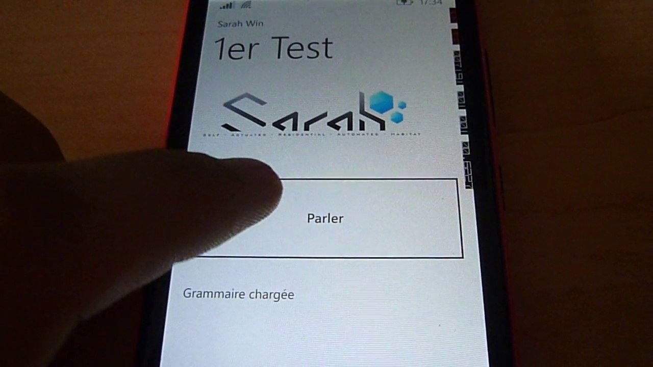 1er essai de Sarah sur Windows Phone 8