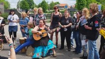 They are not happy -  Empty The Tanks protest: Holland Harderwijk 2014