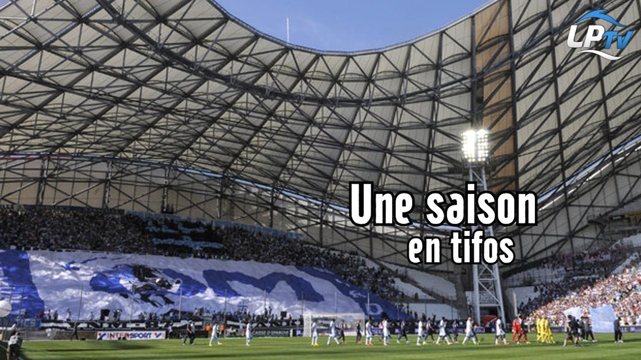 Tifos et banderoles au Vélodrome