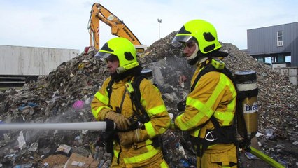 TORCY : Incendie à Creusot Montceau Recylage