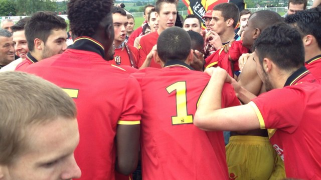 Le Mans FC: joueurs et supporters en liesse