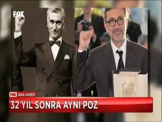 Nuri Bilge Ceylan'dan Cannes'da 32 yıl  sonra Yılmaz Güney pozu