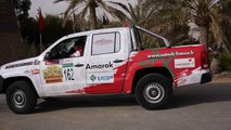 L'arrivée de notre amie France co-pilote dans le rallye des gazelles 2014