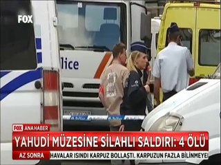 Belçika'da Yahudi müzesine yapılan saldırı anları