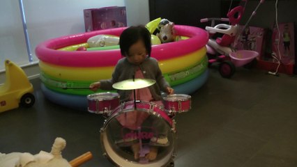 Girl And Drums