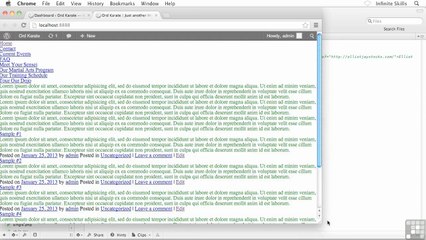 Applying Formatting To The Master Container