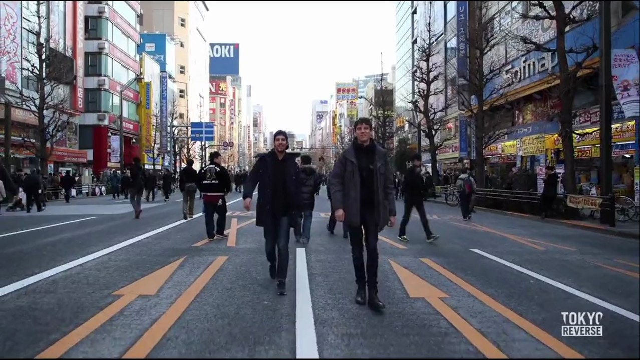 Walking Backwards Through Tokyo In Reverse