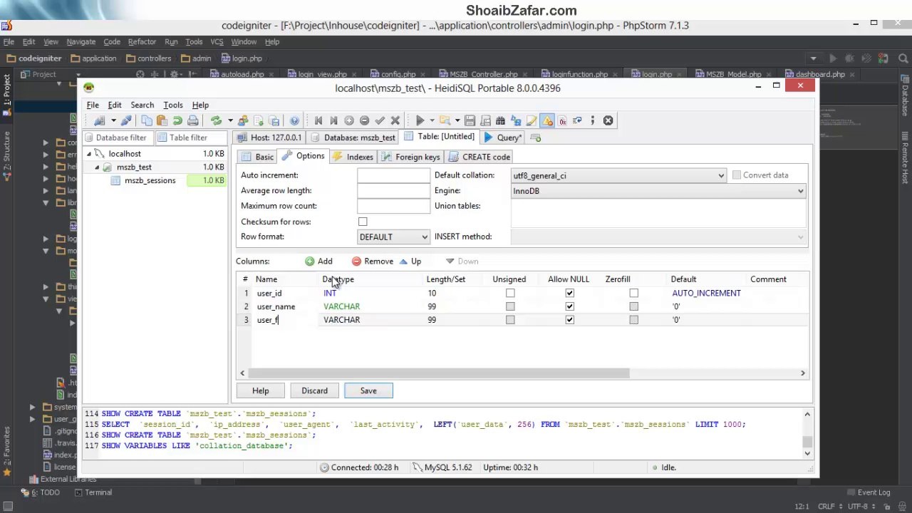 Base Structure of PHP Web Application Using Codeigniter - ShoaibZafar.com