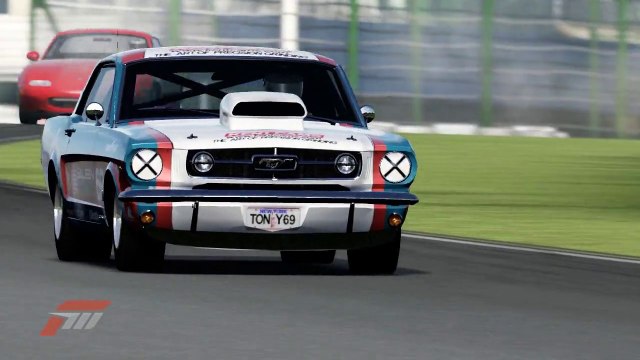 Ford Shelby Mustang cup racing drifting crash with pink floyd meddle music remixed with engine and tyres - Forza Motorsport part 85 HD