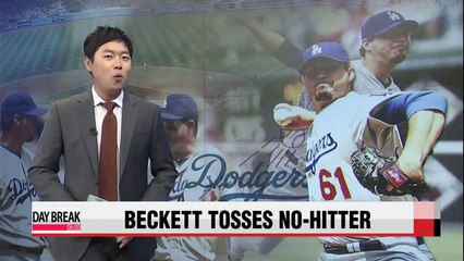 Josh Beckett tosses no-hitter