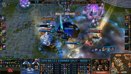 LCS NA W1D3 Game 2 C9 vs COL