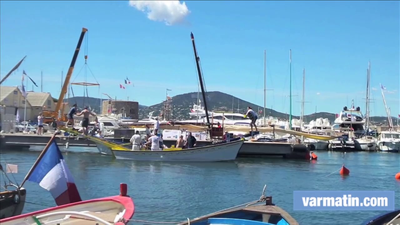 Ambiance Voiles latines sur le port de Saint-Tropez