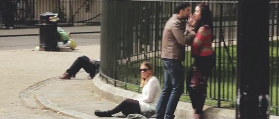 Man strikes girlfriend in a London street and you won't believe how people react