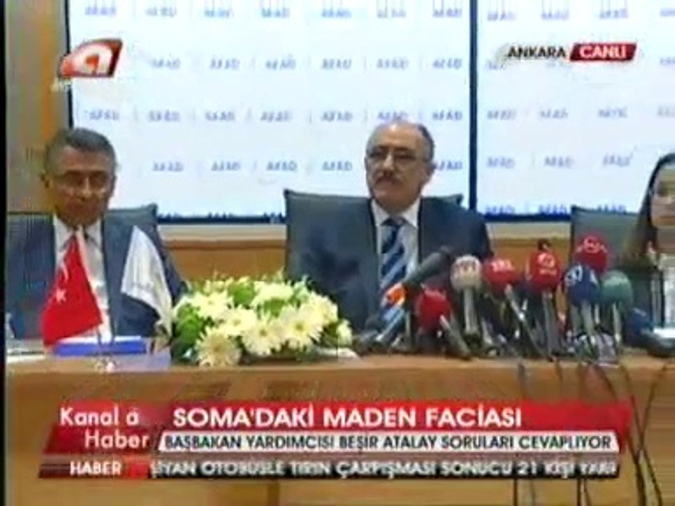 Başbakan Yardımcısı Beşir Atalay, Aile Bakanı Ayşenur İslam Somadaki Maden Faciasına İlişkin Açıklamalar Yaptı