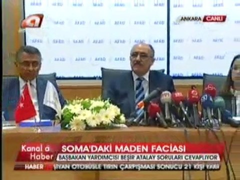 Başbakan Yardımcısı Beşir Atalay, Aile Bakanı Ayşenur İslam Somadaki Maden Faciasına İlişkin Açıklamalar Yaptı