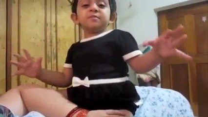 1year old baby celebrating Modi Win