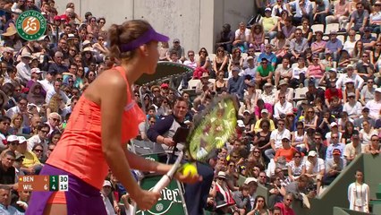 V.Williams v B.Bencic . 2014 French Open Women's 1st Round Highlights