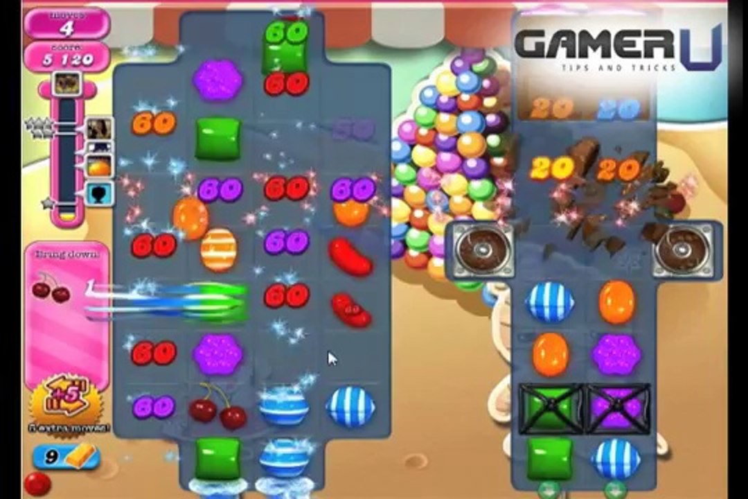 Candy Crush Saga How to Pass Level 158 GamerU Tips video Dailymotion