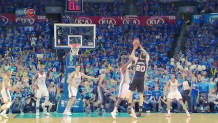 Ginobili and Westbrook Back to Back Threes - Game 3 WCF