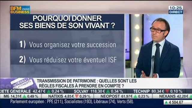 Conseils pour la transmission de patrimoine: Benoist Lombard, dans Intégrale Placements – 26/05