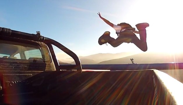 INSANE Base Jump from a Truck - Base Jump