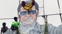 Rajnikanth Fans Bathe Kochadaiiyaan Posters With MILK !