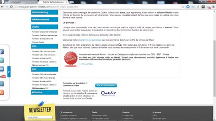 Formation Oxatis : Les actions de navigation