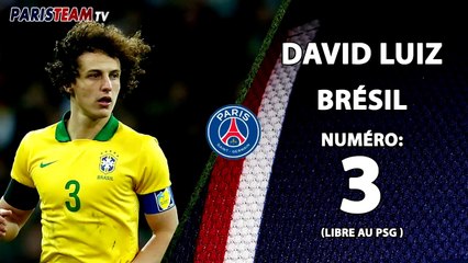Quel numéro pour David Luiz au PSG ?
