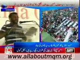 Dr Farooq Sattar on MQM Rally to express solidarity with Mr Altaf Hussain at Tibet Center Karachi