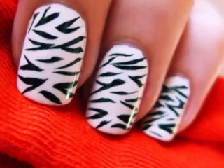 Zebra Desenli Tırnaklar