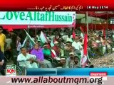 Disabled Persons & minorities attending MQM Rally to express solidarity with Mr Altaf Hussain at Tibet Center Karachi