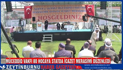 MÜCEDDİD Vakfı 80 Hocaya Statda İcazet Merasimi Düzenledi 2