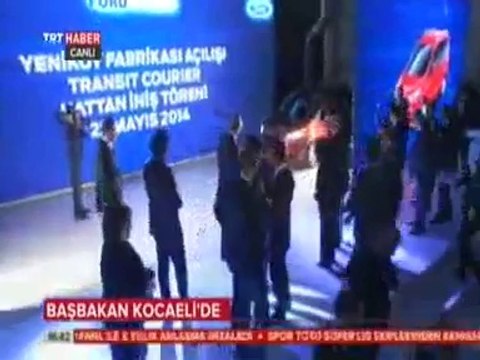 Bilim Sanayi Bakanı Fikri Işık ve Başbakan Erdoğan Ford Otosan Yeniköy Fabrikası'nın Açılışında Konuşuyor